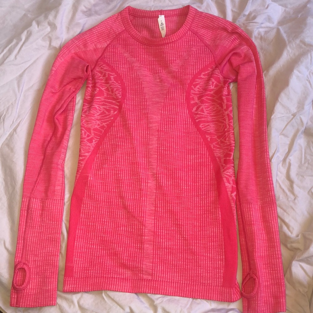 Lululemon Rest Less Pullover Hot Pink Size 2